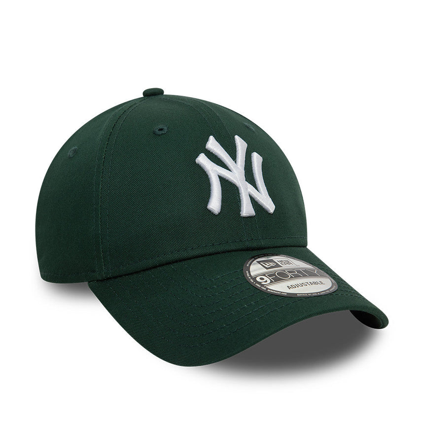 Gorra de los Yankees de Nueva York, New Era, 9FORTY, esencial, verde oscuro