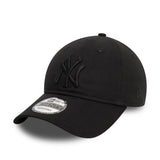 Gorra de béisbol de los New York Yankees, New Era, 9TWENTY, esencial, negra total