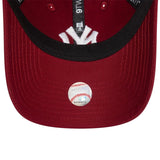 Gorra de los Yankees de Nueva York, New Era, 9TWENTY, esencial, granate