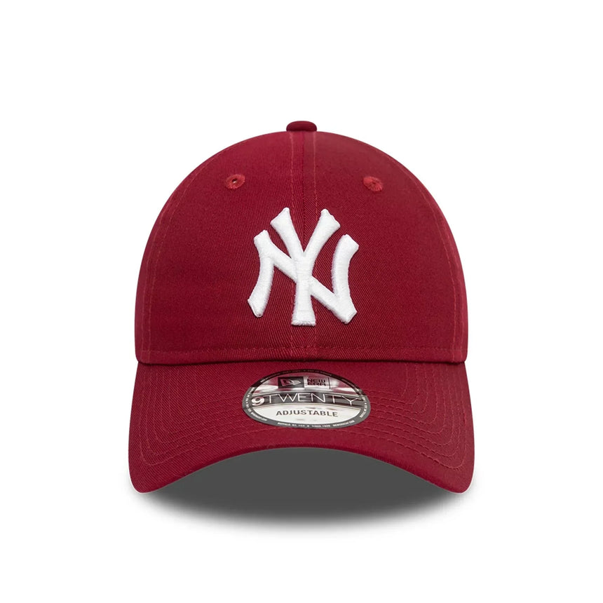 Gorra de los Yankees de Nueva York, New Era, 9TWENTY, esencial, granate