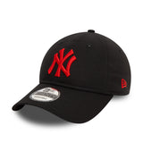 Gorra de los Yankees de Nueva York, logo rojo, New Era, 9TWENTY, esencial, negro