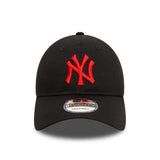 Gorra de los Yankees de Nueva York, logo rojo, New Era, 9TWENTY, esencial, negro