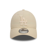 Gorra de los Dodgers de Los Ángeles, New Era, 9TWENTY, essential, beige