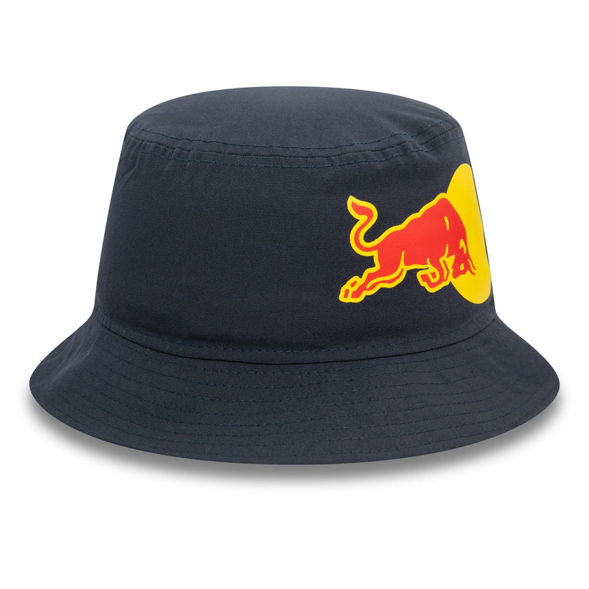 Sombrero de cubo Red Bull, New Era, gráfico, azul