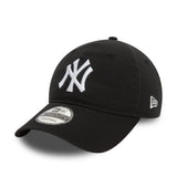 Gorra de los Yankees de Nueva York, lavada, New Era, 9TWENTY, negra