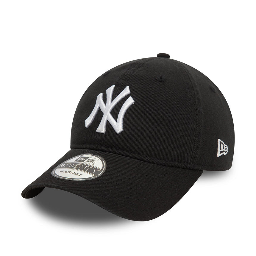 Gorra de los Yankees de Nueva York, lavada, New Era, 9TWENTY, negra