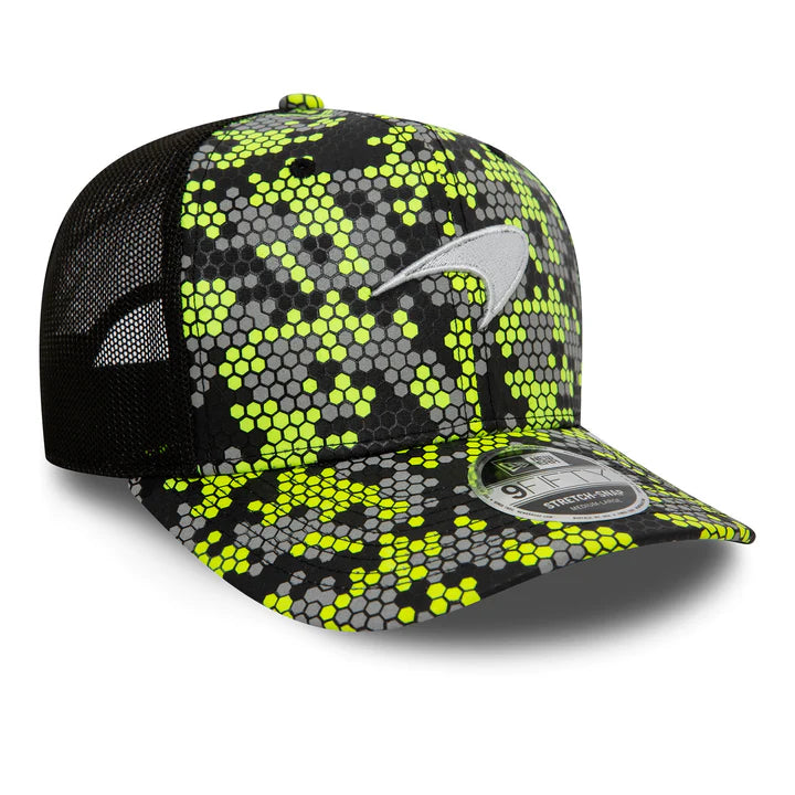 McLaren Gorra Trucker, New Era, Singapur, amarillo, 2024