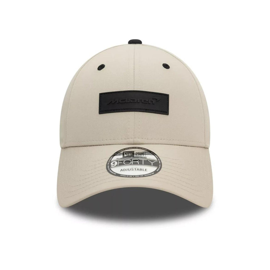 McLaren Cap, New Era, Gummilogo, Grau