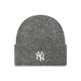 Gorro de los Yanquis de Nueva York, para mujer, puño ancho, New Era, gris