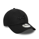 Gorra Alpine, en relieve. New Era, 9FORTY, negra