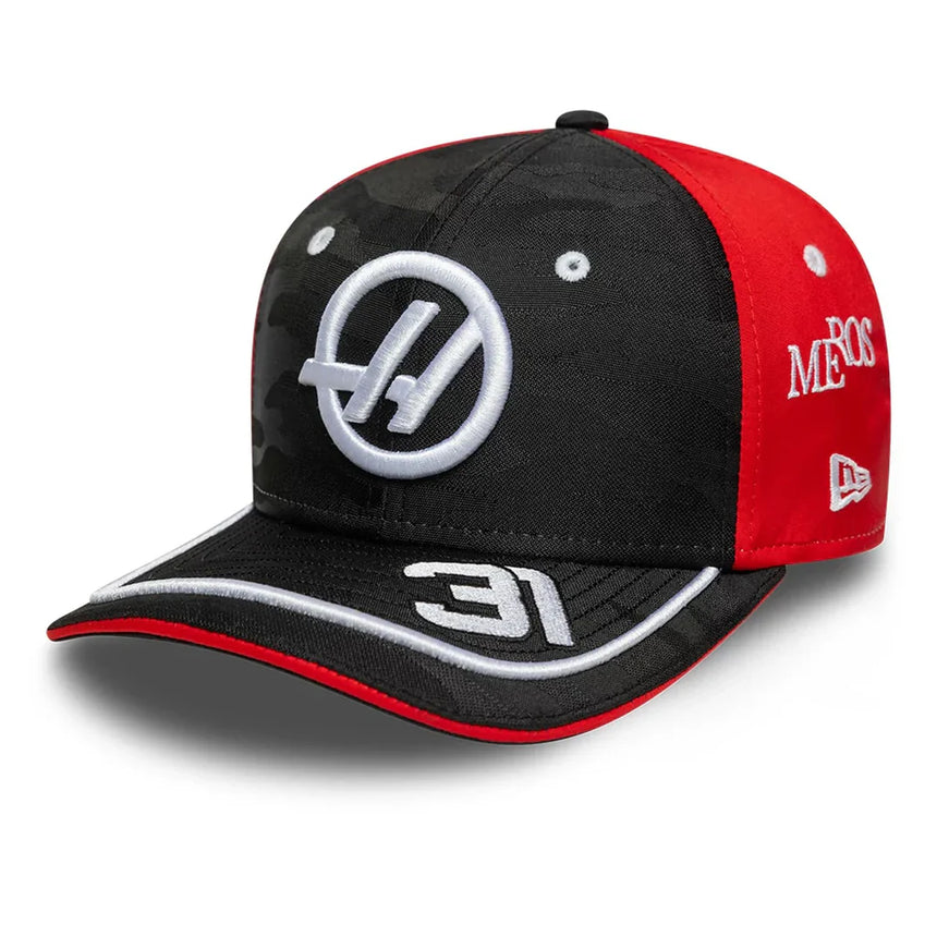 Haas F1 Kinder Baseball Cap, Esteban Ocon, New Era, 9SEVENTY SS, Schwarz 🔥