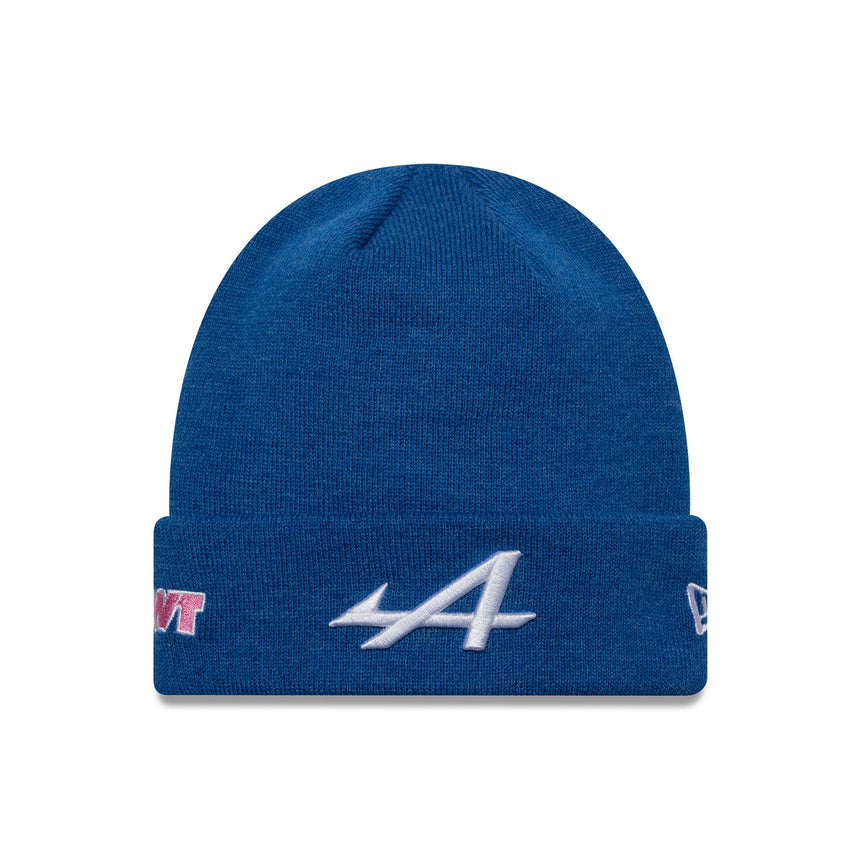 Gorro de punto Alpine, con puño, New Era, azul