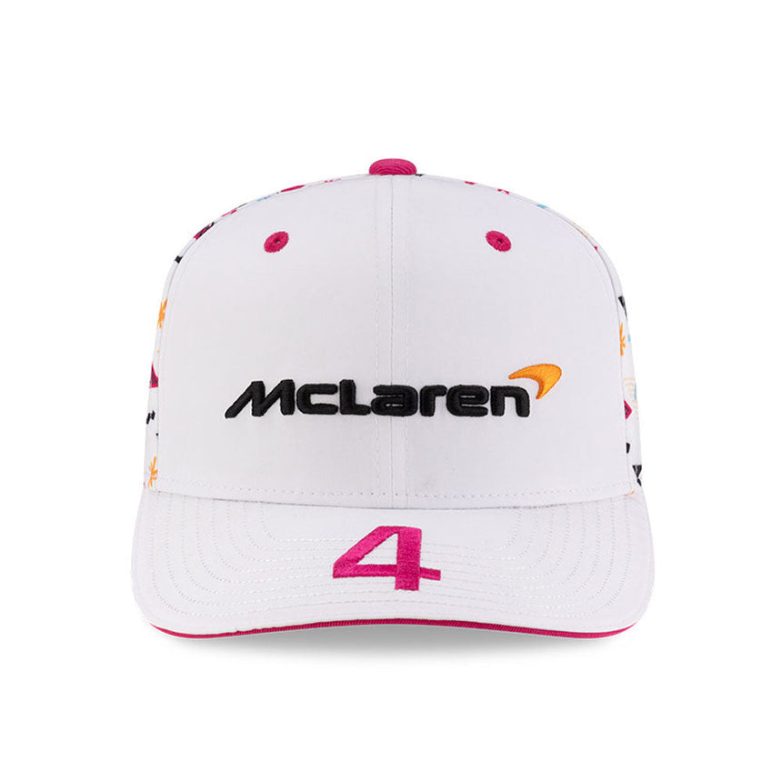 McLaren, Miami, Lando Norris, New Era, 9SEVENTY SS, weiße Baseballkappe 🔥