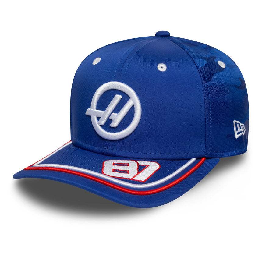 Gorra de béisbol Haas F1, Silverstone, Oliver Bearman, New Era, 9SEVENTY SS, Multicolor 🔥