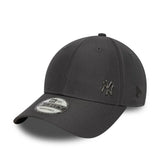 Gorra de los Yankees de Nueva York, New Era, 9FORTY, impecable, gris