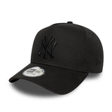 Gorra de los Yankees de Nueva York, New Era, esencial, totalmente negra