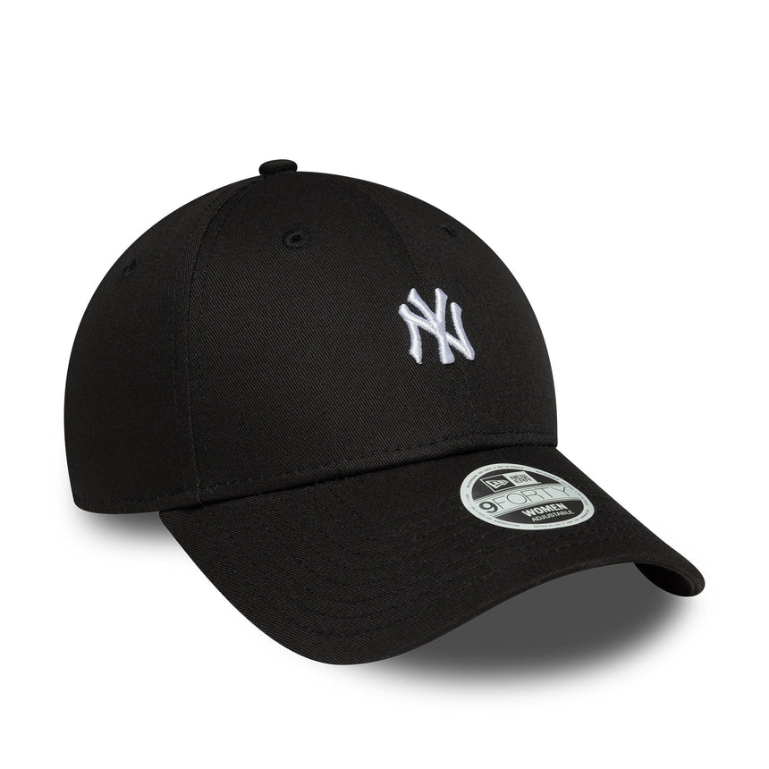 Gorra de los Yankees de Nueva York, logo mini, de New Era, 9FORTY, negra