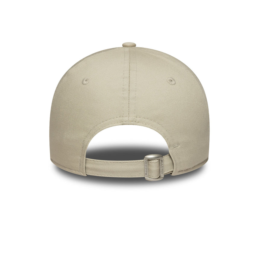 Gorra de los Yankees de Nueva York, logo pequeño, New Era, 9FORTY, beige
