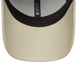 Gorra de los Yankees de Nueva York, logo pequeño, New Era, 9FORTY, beige
