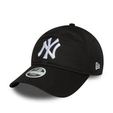 Gorra de los New York Yankees, New Era, 9TWENTY, para mujer, negra