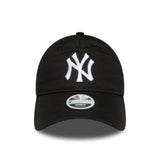 Gorra de los New York Yankees, New Era, 9TWENTY, para mujer, negra