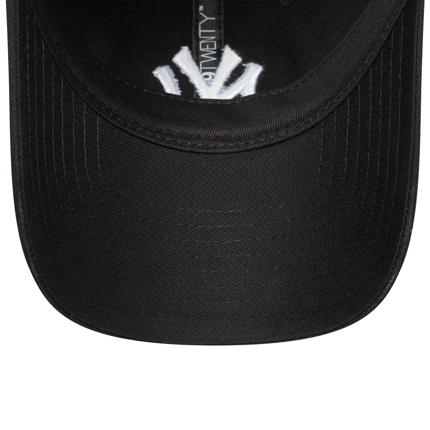 Gorra de los New York Yankees, New Era, 9TWENTY, para mujer, negra