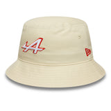 Sombrero tipo cubo Alpine, de temporada, con copa cónica, New Era, 9FORTY, color crema