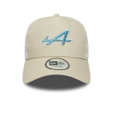 Gorra Alpine, trucker, estacional, New Era, 9FORTY, crema
