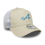 Gorra Alpine, trucker, estacional, New Era, 9FORTY, crema