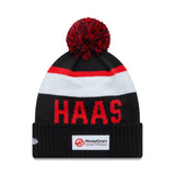 Gorro de punto Haas, logotipo tipográfico, New Era, multicolor