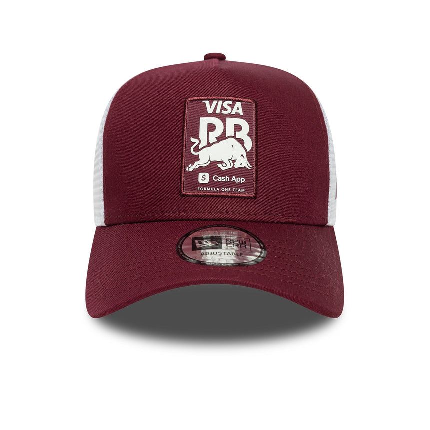 Gorra RB Visa, tipo trucker, estacional, New Era, 9FORTY, burdeos