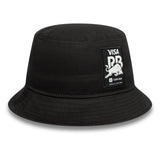 Sombrero bucket Visa RB, de temporada, con ajuste cónico, New Era, 9FORTY, negro