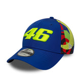 Gorra Valentio Rossi #46, VR46, aficionado, New Era, 9FORTY, multicolor