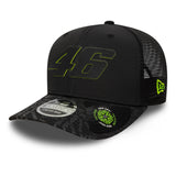 Gorra Valentino Rossi #46, VR46, sostenible, New Era, 9SEVENTY, negra
