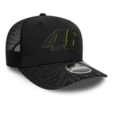 Gorra Valentino Rossi #46, VR46, sostenible, New Era, 9SEVENTY, negra
