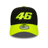 Gorra Valentio Rossi #46, trucker, VR46, New Era, 9FORTY, negra