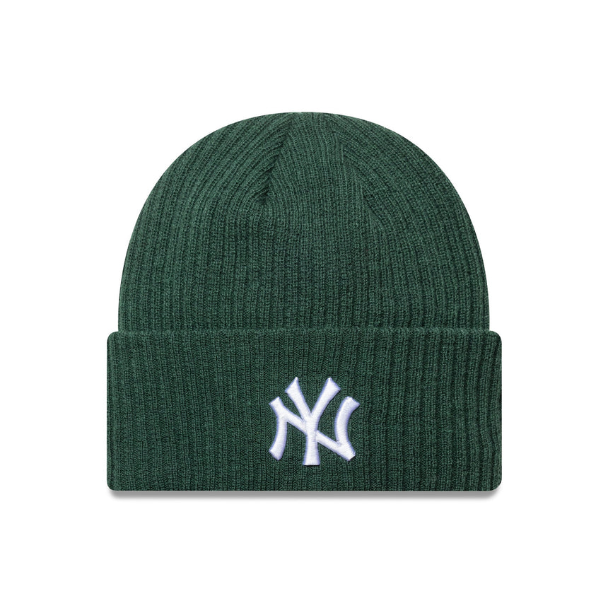 Gorro beanie de los Yankees de Nueva York, puño ancho, New Era, verde