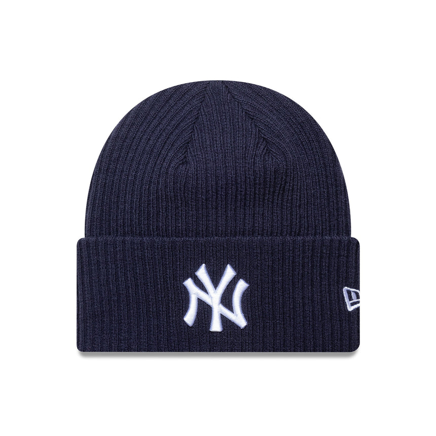 Gorro beanie de Nueva York Yankees, puño ancho, New Era, azul