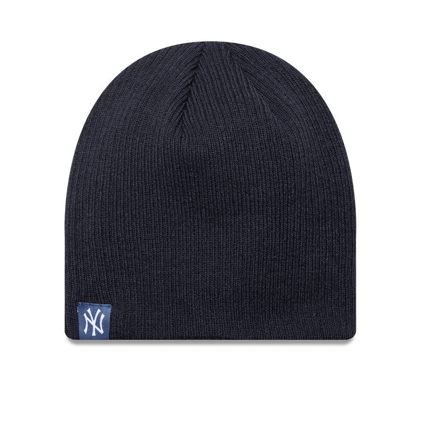 Gorro beanie de los New York Yankees, esencial, tejido con calavera, New Era, azul