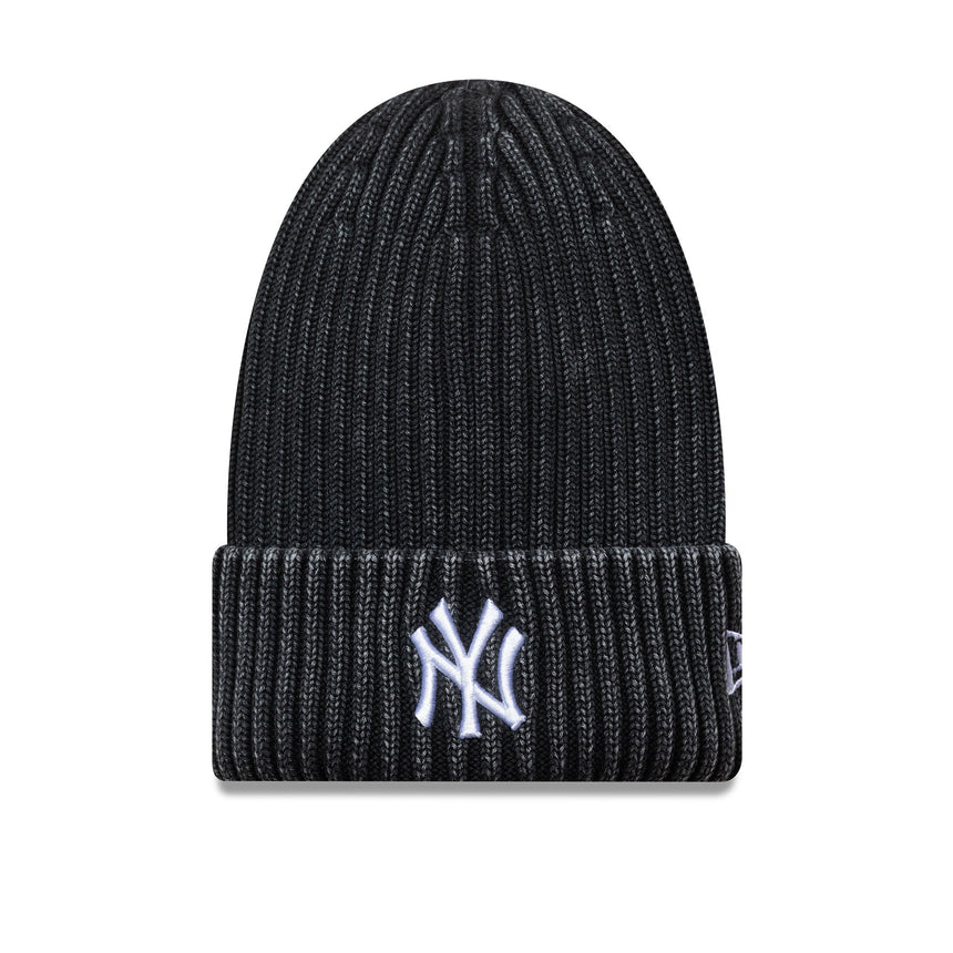 Gorro beanie lavado de los Yanquis de Nueva York, MLB, New Era, negro