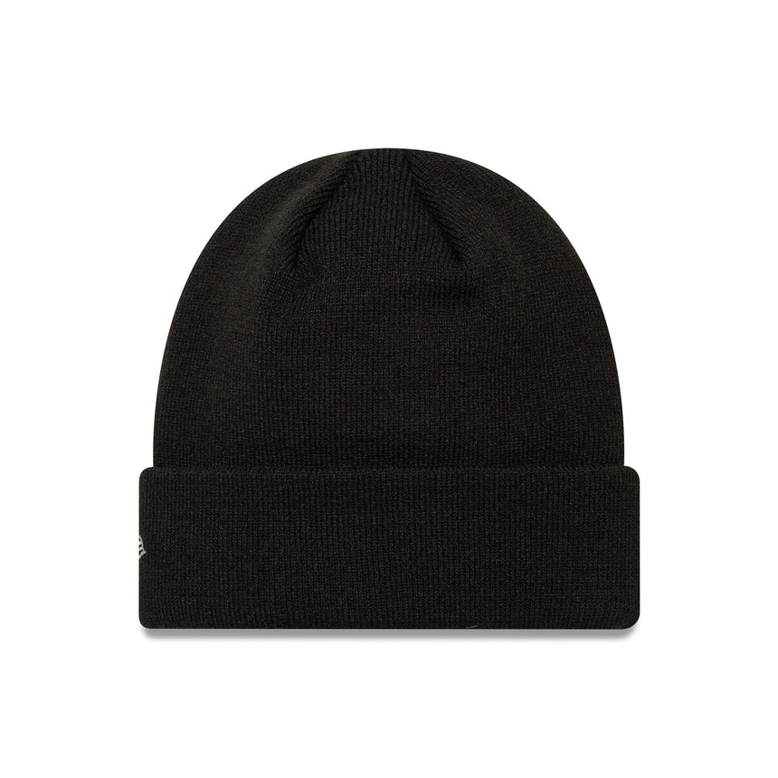 Gorro beanie de los Raiders de Las Vegas, liso, New Era, negro