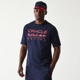 Camiseta de Red Bull Racing, talla oversize, New Era, azul oscuro
