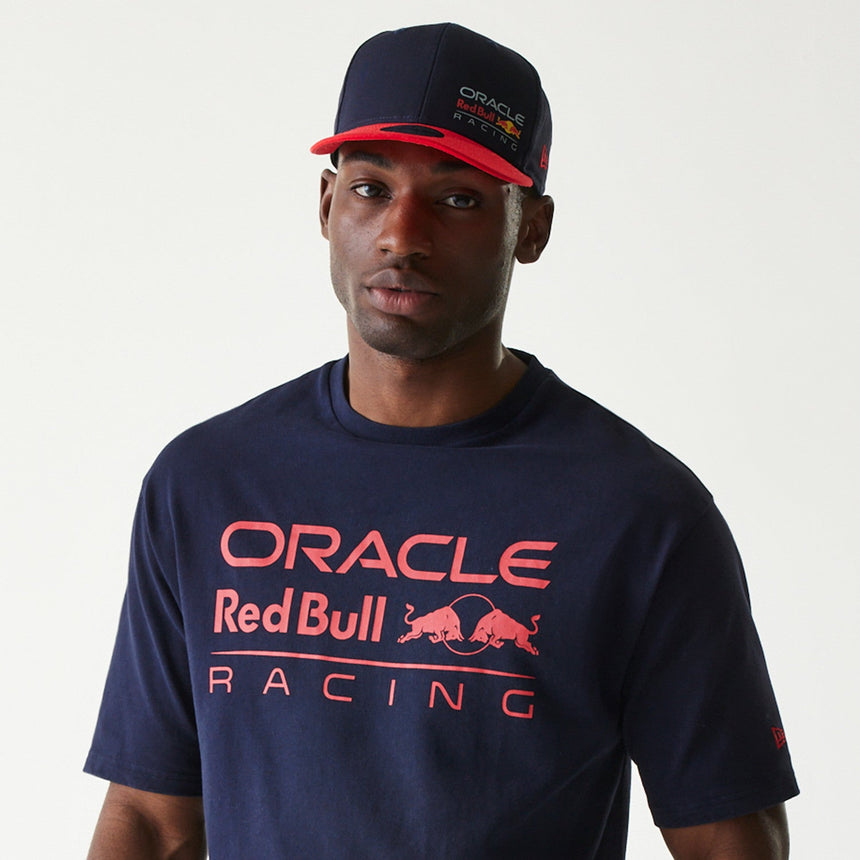 Camiseta de Red Bull Racing, talla oversize, New Era, azul oscuro