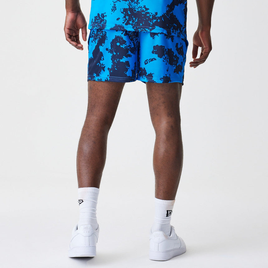Shorts de Red Bull Racing, fútbol, New Era, camuflaje, azul