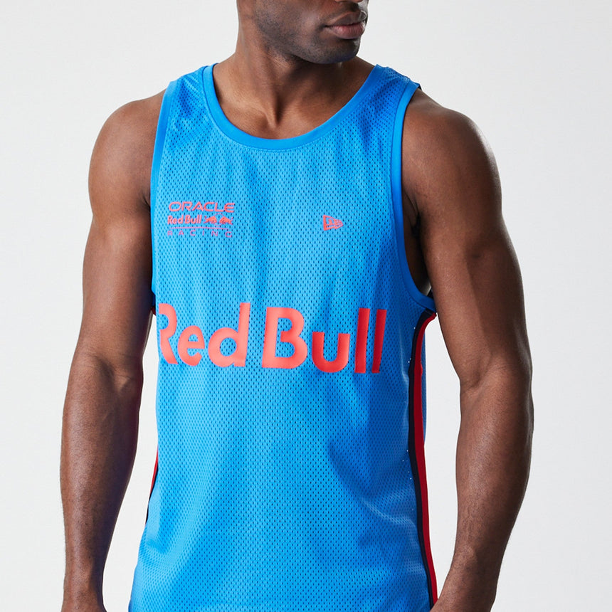 Red Bull Racing camiseta sin mangas, New Era, malla de baloncesto, azul