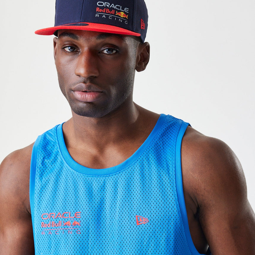 Red Bull Racing camiseta sin mangas, New Era, malla de baloncesto, azul