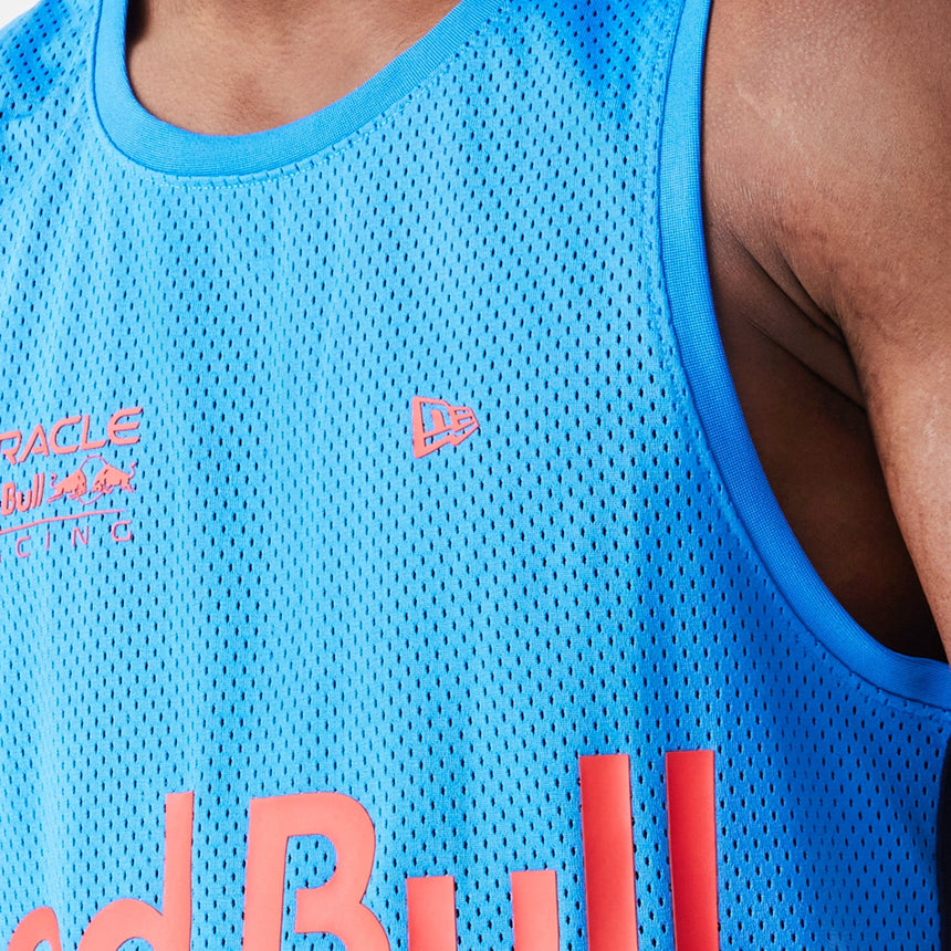 Red Bull Racing camiseta sin mangas, New Era, malla de baloncesto, azul