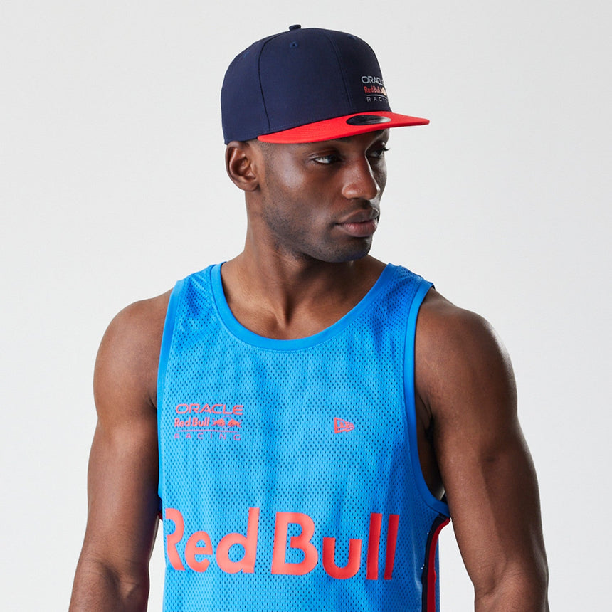 Red Bull Racing camiseta sin mangas, New Era, malla de baloncesto, azul