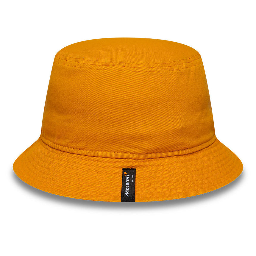 Sombrero tipo cubo McLaren x Reiss, con forma cónica, New Era, naranja