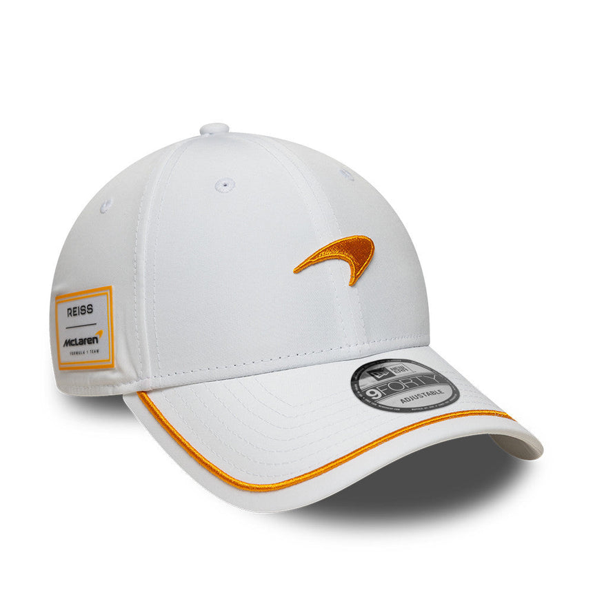 Gorra de McLaren, de temporada, New Era 9FORTY, blanca
